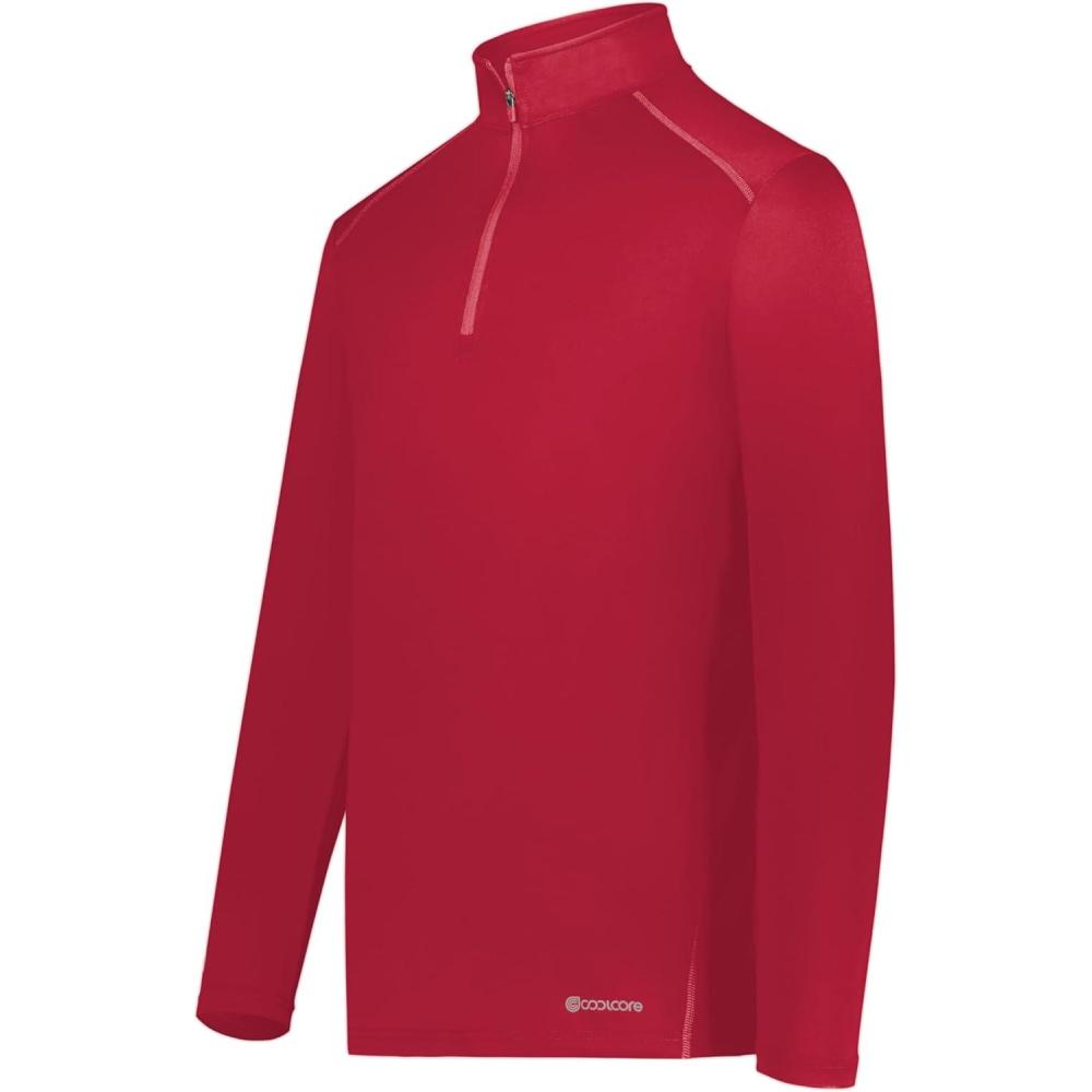 imageHolloway Mens 14 Zip Pullover Powered by CoolcoreScarlet