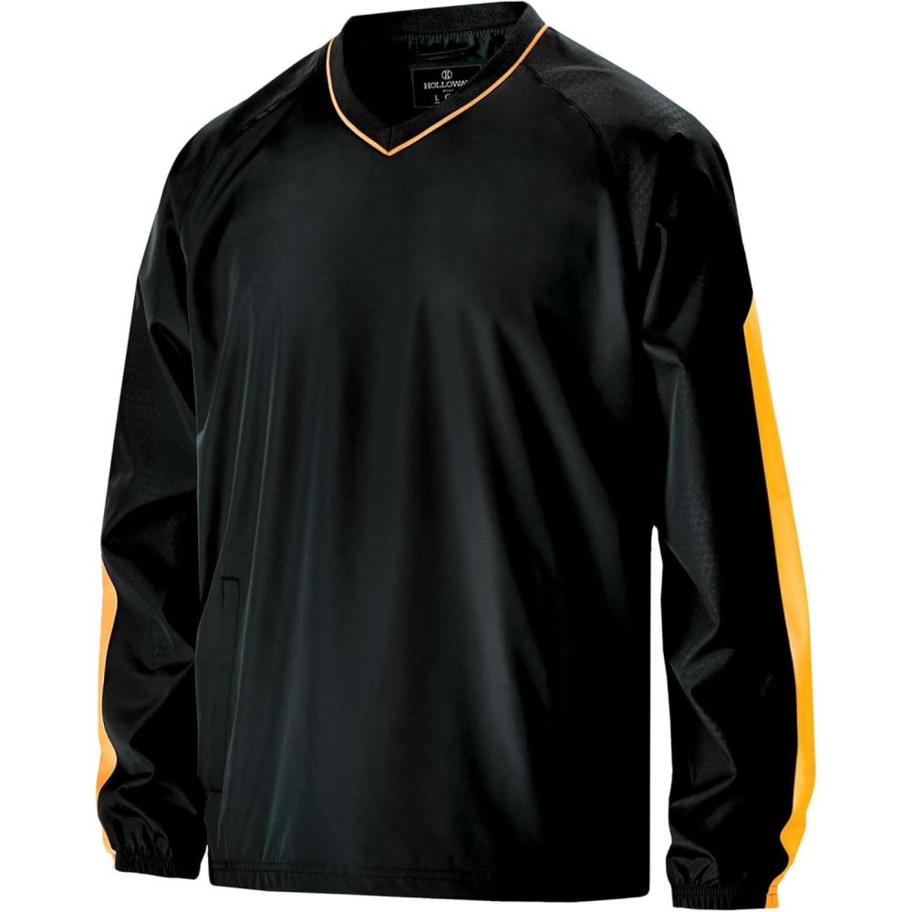 imageHolloway Mens Bionic Pullover WindshirtBlackLight Gold
