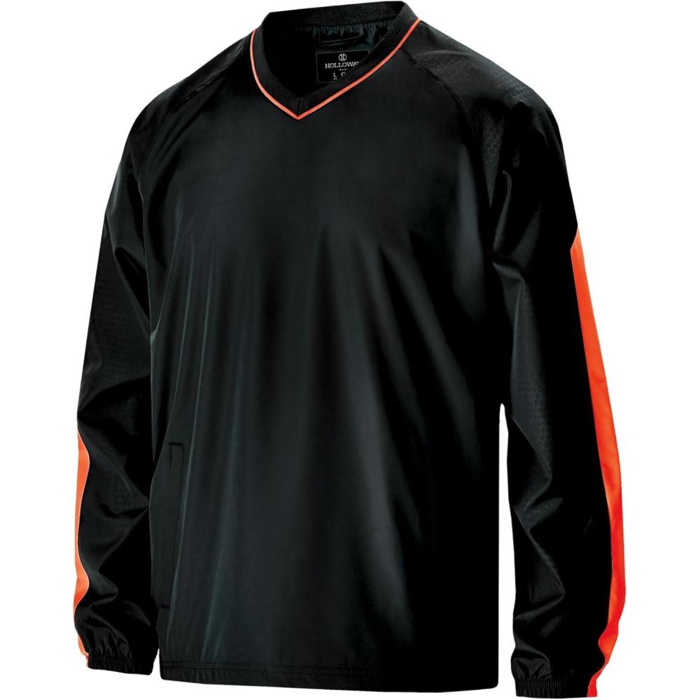 imageHolloway Mens Bionic Pullover WindshirtBlackOrange