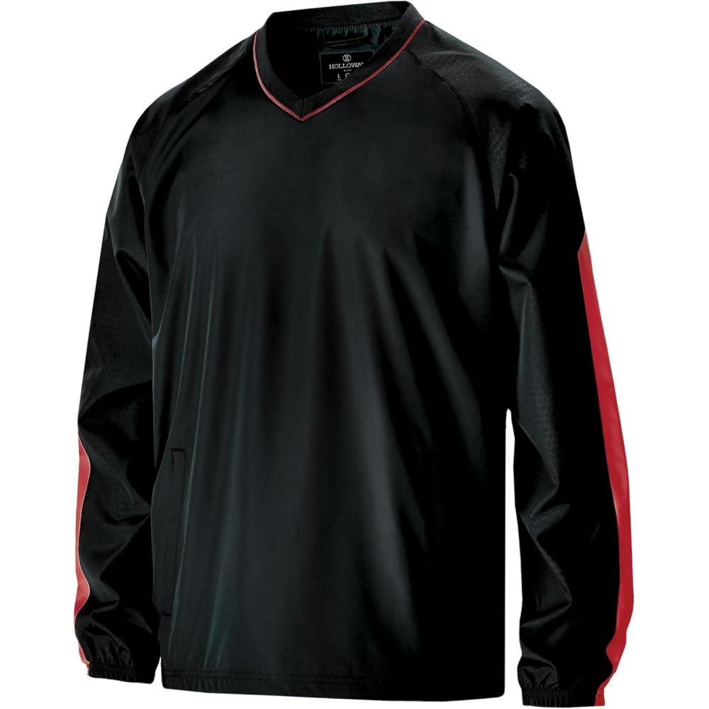 imageHolloway Mens Bionic Pullover WindshirtBlackScarlet