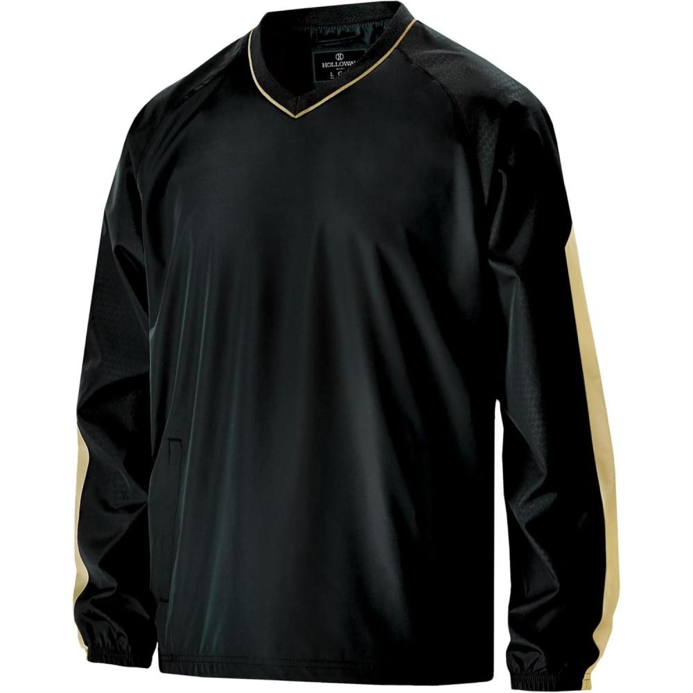 imageHolloway Mens Bionic Pullover WindshirtBlackVegas Gold