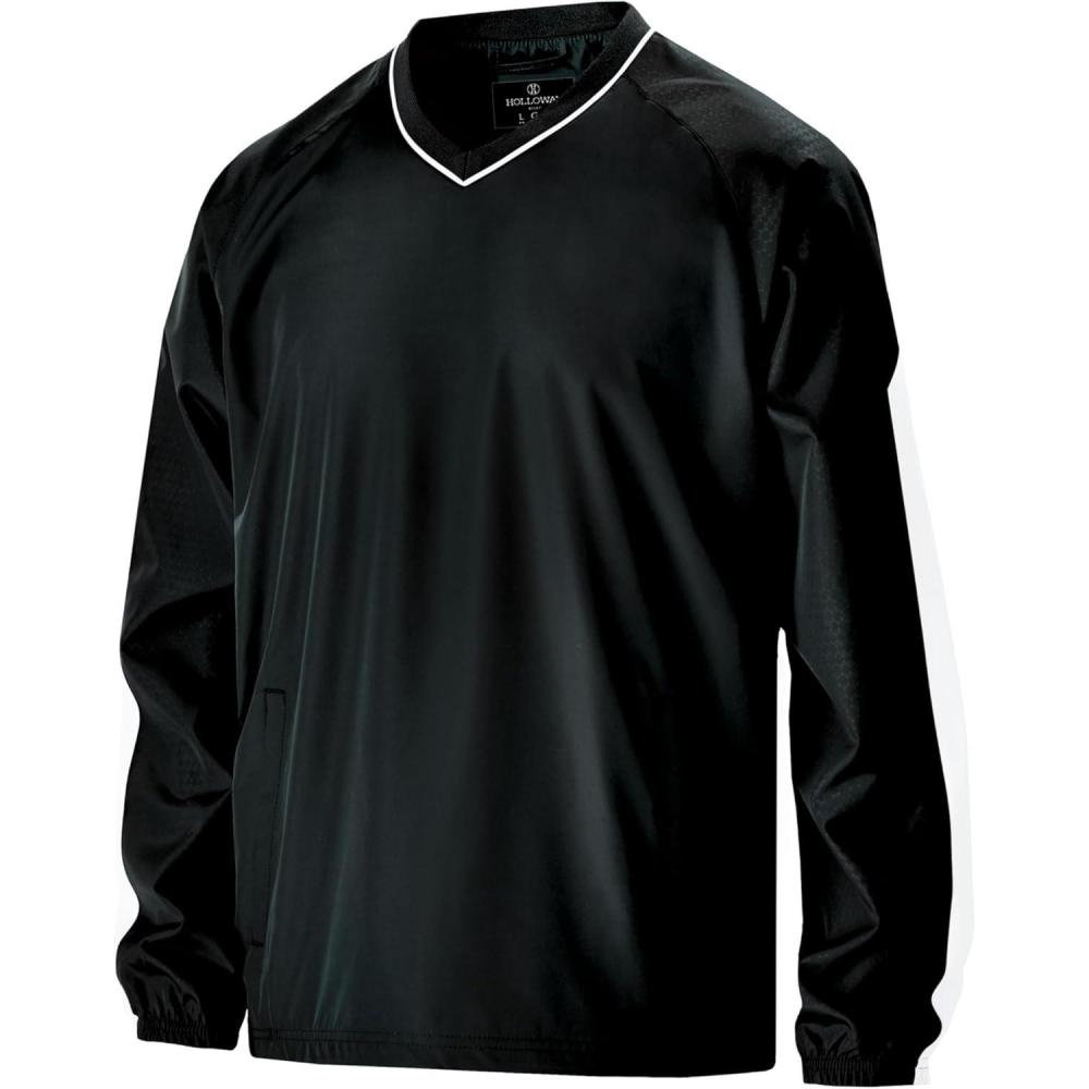 imageHolloway Mens Bionic Pullover WindshirtBlackWhite