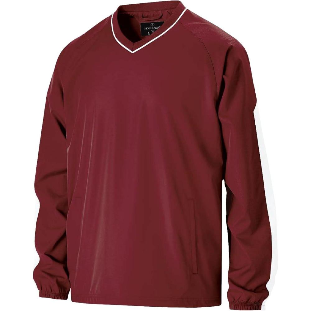 imageHolloway Mens Bionic Pullover WindshirtCardinalWhite