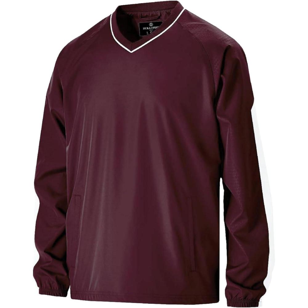 imageHolloway Mens Bionic Pullover WindshirtMaroonWhite