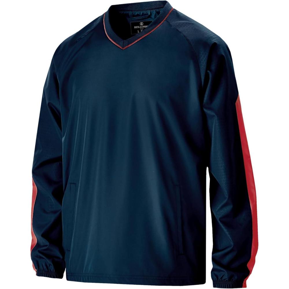 imageHolloway Mens Bionic Pullover WindshirtNavyScarlet