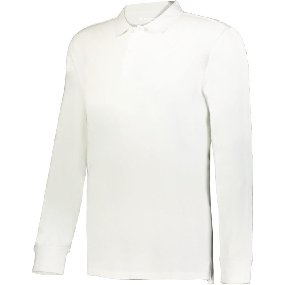 imageHolloway Mens Core Cotton Long Sleeve PoloWhite