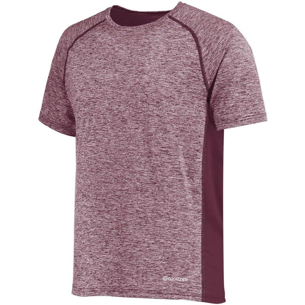 imageHolloway Mens Electrify Powered by Coolcore TeeMaroon Heather