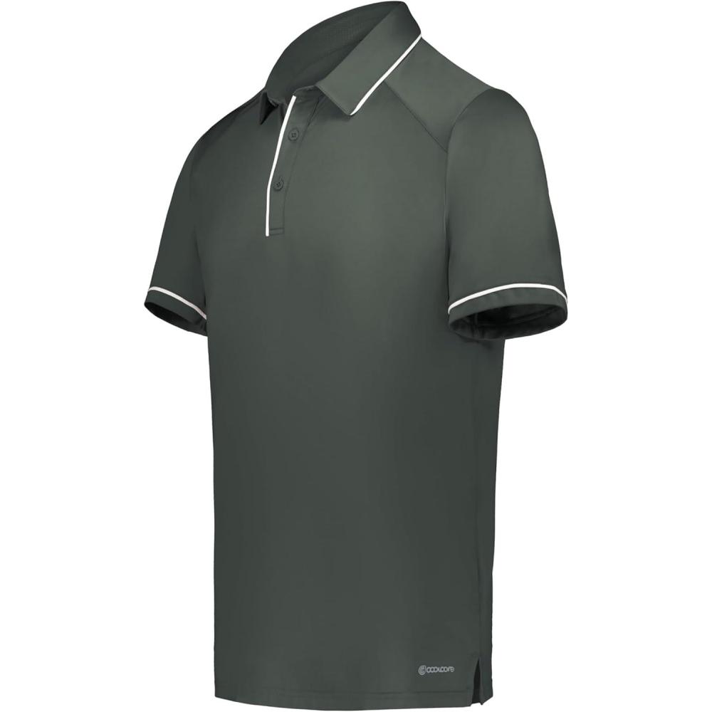 imageHolloway Mens Powered by Coolcore Performance PoloIronWhite