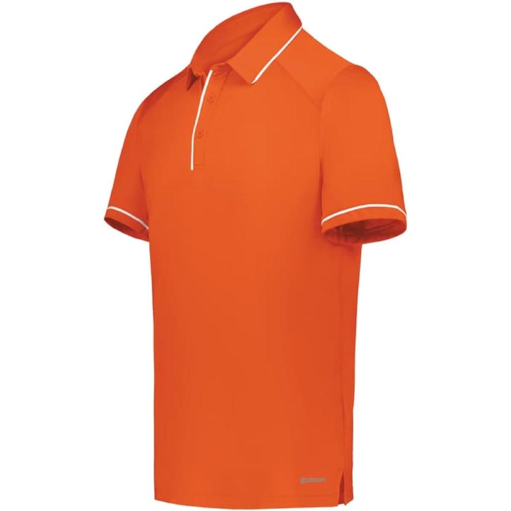 imageHolloway Mens Powered by Coolcore Performance PoloOrangeWhite