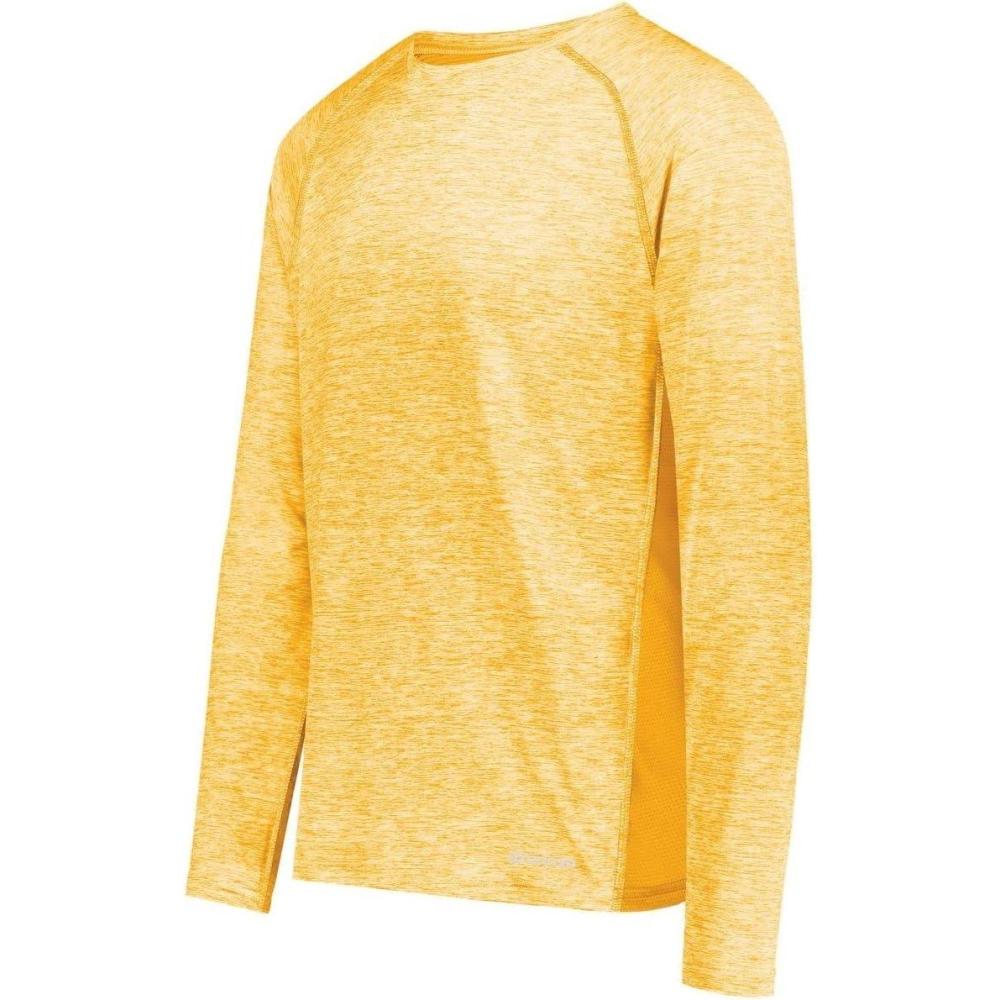 imageHolloway Mens Sportswear Electrify Powered by Coolcore Long Sleeve TeeGold Heather