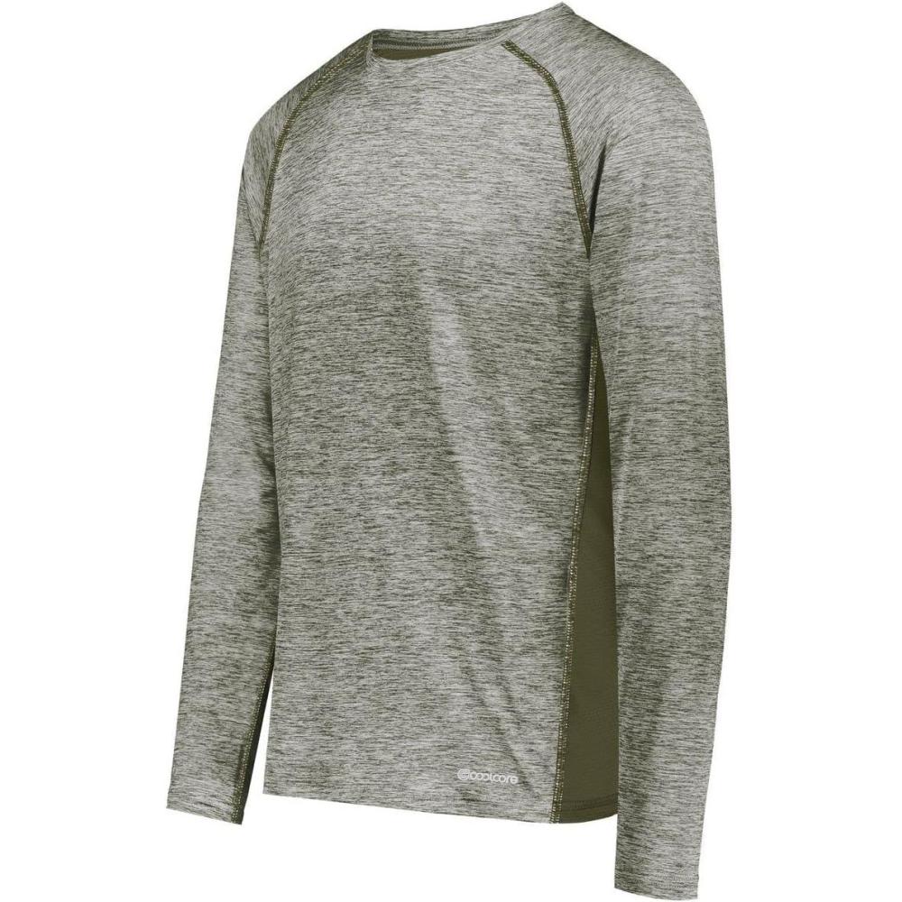 imageHolloway Mens Sportswear Electrify Powered by Coolcore Long Sleeve TeeOlive Heather