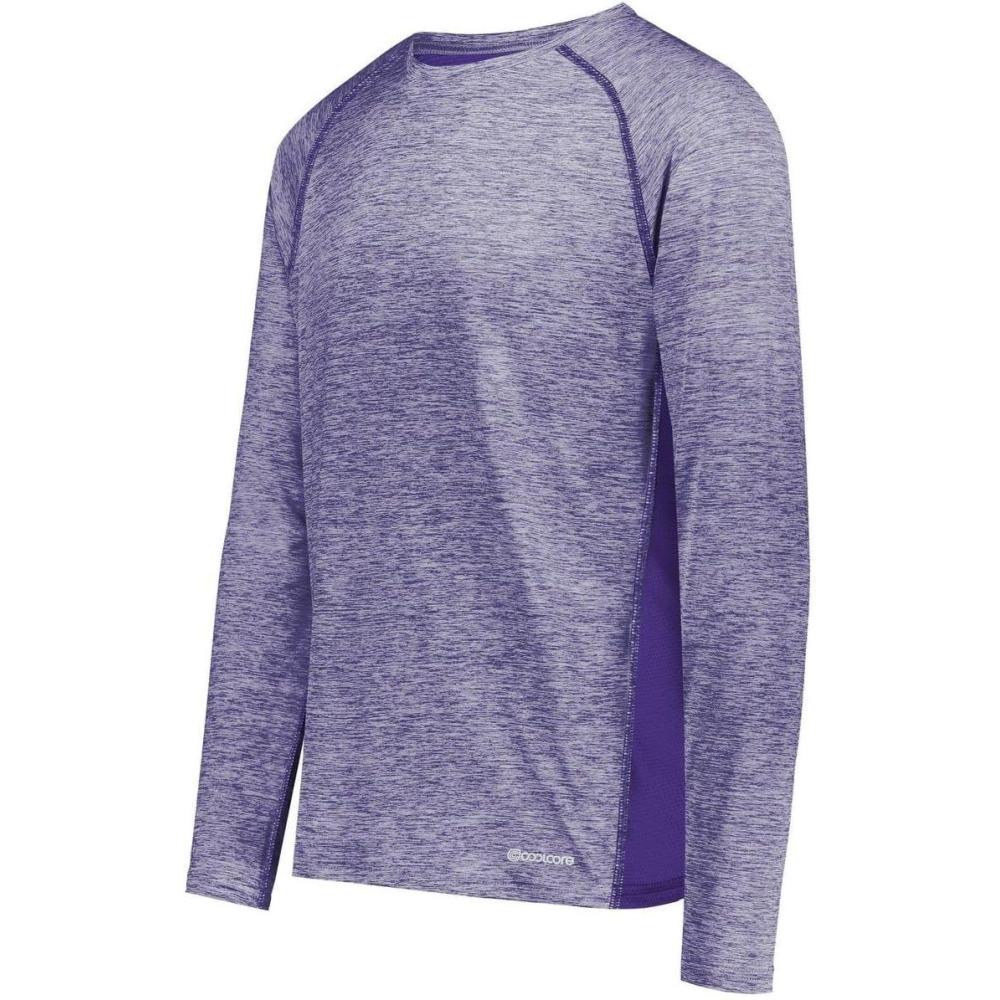 imageHolloway Mens Sportswear Electrify Powered by Coolcore Long Sleeve TeePurple Heather