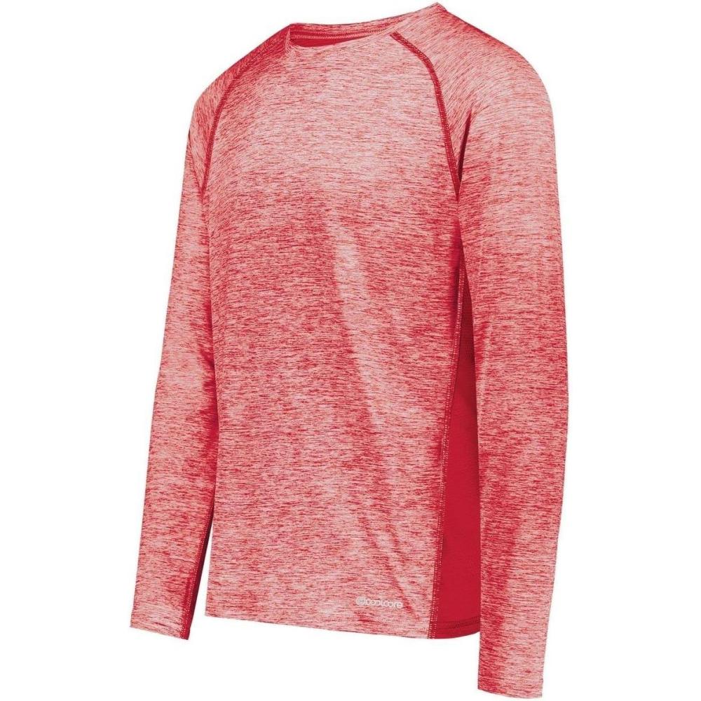 imageHolloway Mens Sportswear Electrify Powered by Coolcore Long Sleeve TeeScarlet Heather