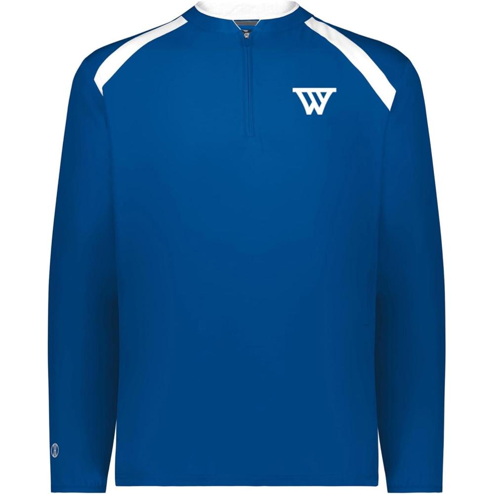 imageHolloway NBA Golden State Warriors Clubhouse Pullover Basketball Apparel Comfortable Lightweight Jacket for Game Day