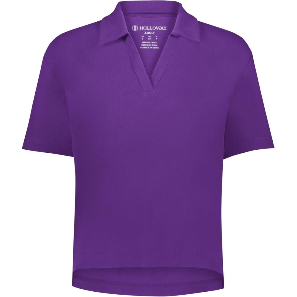 imageHolloway Womens Core Cotton Waist Length PoloPetal Pink