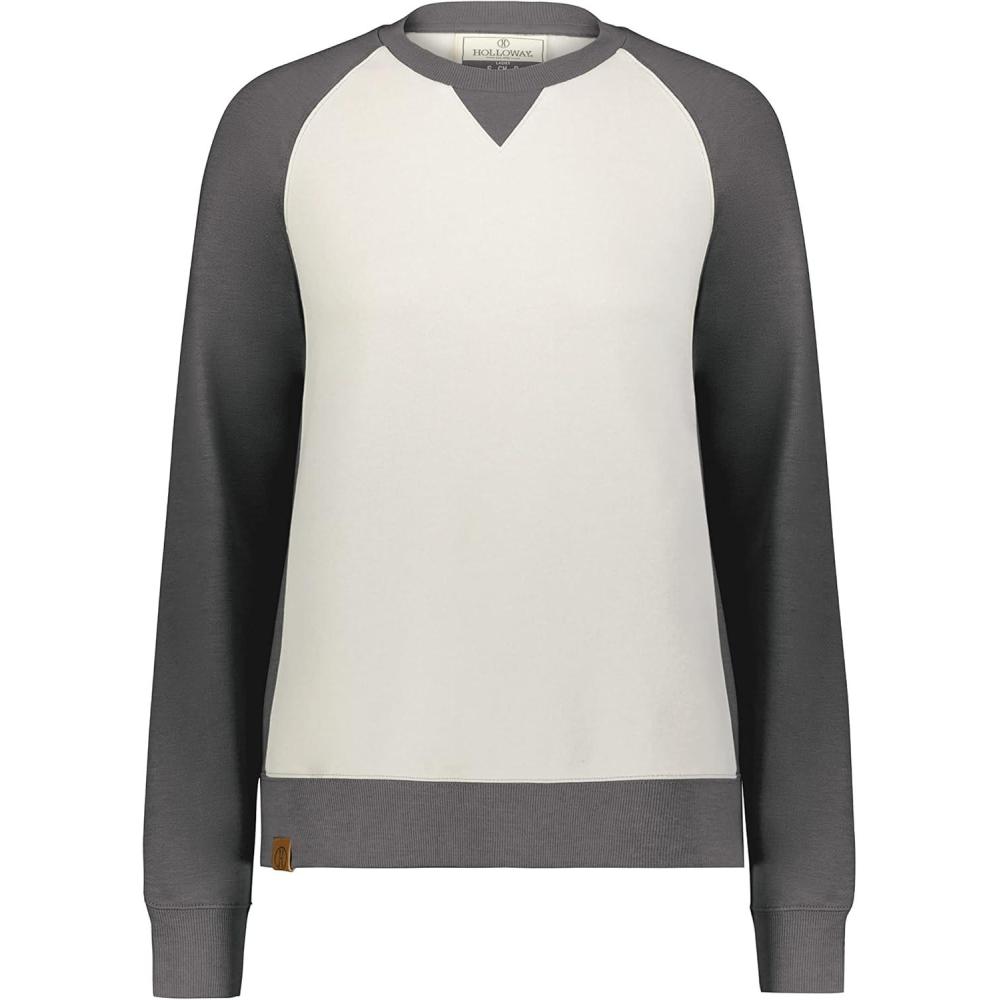 imageHolloway Womens Ladies AllAmerican Fleece CrewCarbon HeatherBirch