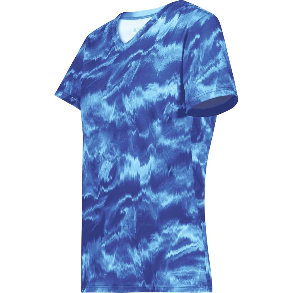 imageHolloway Womens Ladies Stock CottonTouch Poly TeeShockwave Royal