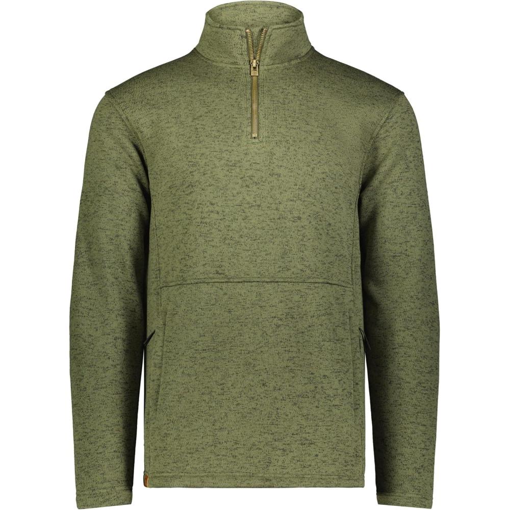 imageHolloway mens Alpine Sweater Fleece 14 Zip PulloverOlive Heather