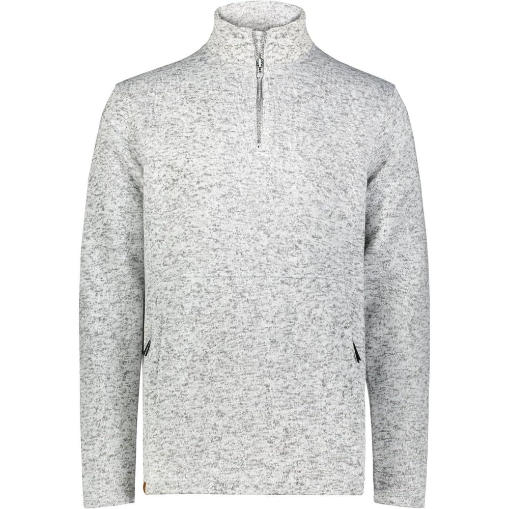 imageHolloway mens Alpine Sweater Fleece 14 Zip PulloverSilver Heather