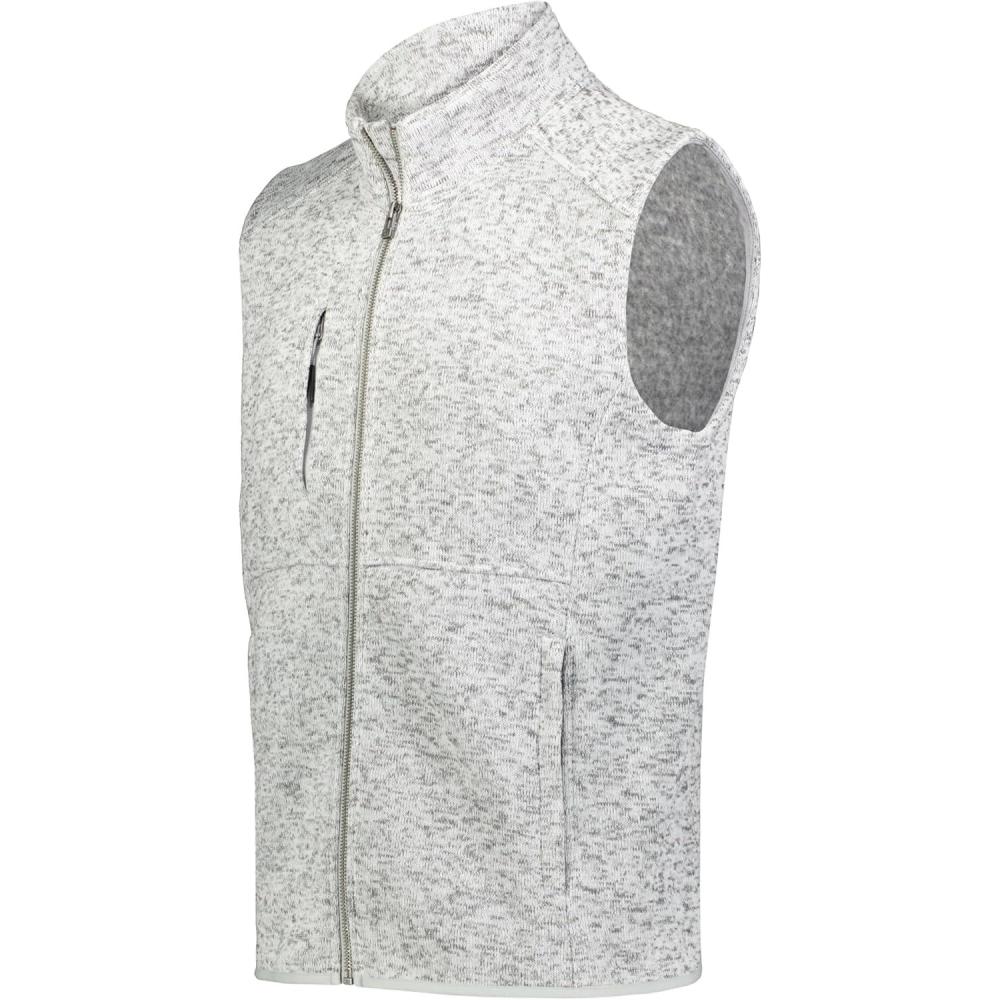 imageHolloway mens Holloway Alpine Sweater Fleece VestSilver Heather