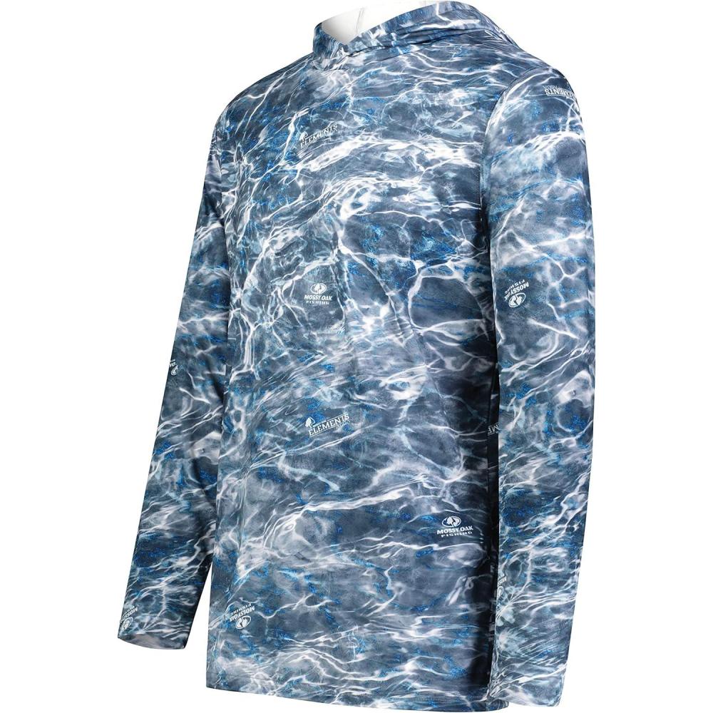 imageHolloway mens Mossy Oak Momentum HoodieElements Agua Blackfin