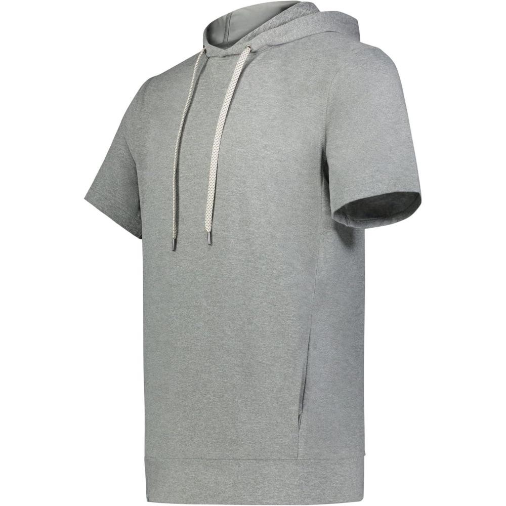 imageHolloway mens Ventura Soft Knit Short Sleeve Hoodie  Athletic Sweatshirt for Men for Training Gym Or Casual WearGrey Heather