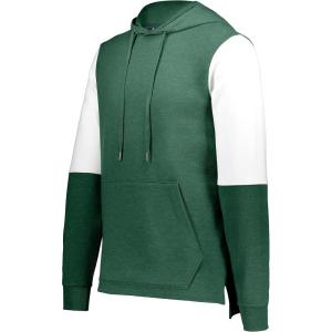 Holloway All-American Team Hoodie(Dark Green Heather/White)