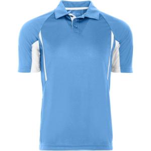 Holloway Avenger Golf Shirts for Men, Tag-Free Athletic Short Sleeve Polo(University Blue/White)