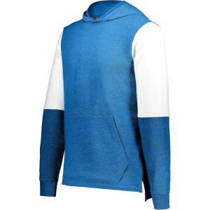 Holloway Boys Youth All-American Hoodie(Royal Heather/White)