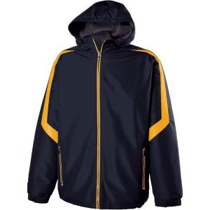 Holloway Charger Jacket-Water-Resistant Stylish Outerwear with Athletic Fit Perfect for Active Men(Navy | Gold)
