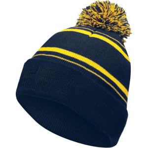 Holloway Homecoming Beanie(Navy/Light Gold)