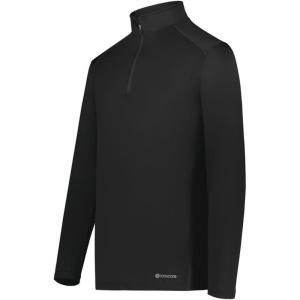 Holloway Men’s 1/4 Zip Pullover Powered by Coolcore(Black)