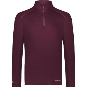 Holloway Men’s 1/4 Zip Pullover Powered by Coolcore(Maroon)