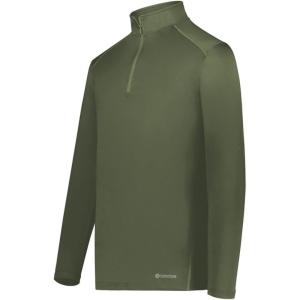 Holloway Men’s 1/4 Zip Pullover Powered by Coolcore(Olive)
