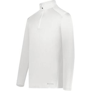 Holloway Men’s 1/4 Zip Pullover Powered by Coolcore(White)