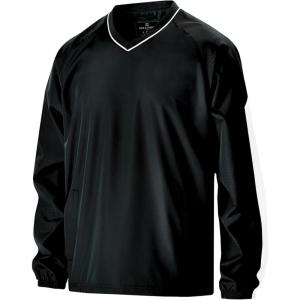 Holloway Men’s Bionic Pullover Windshirt(Black/White)