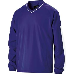 Holloway Men’s Bionic Pullover Windshirt(Purple/White)