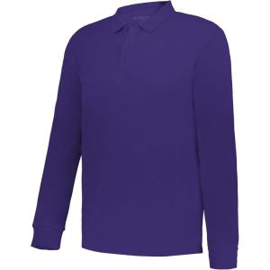 Holloway Mens Core Cotton Long Sleeve Polo(Purple)