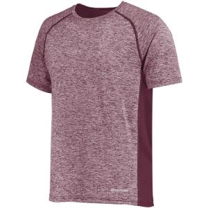 Holloway Men’s Electrify Powered by Coolcore Tee(Maroon Heather)