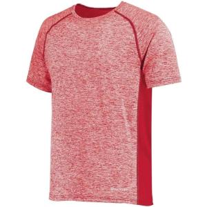 Holloway Men’s Electrify Powered by Coolcore Tee(Scarlet Heather)