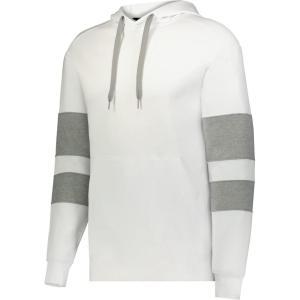 Holloway Mens Jackson Way Hoodie(White/Charcoal Heather)