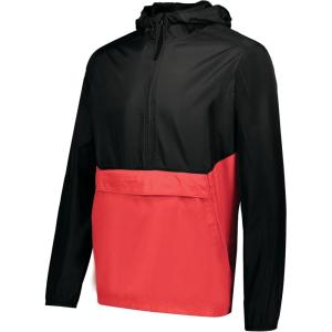 Holloway Men’s Pack Pullover(Black/Scarlet)