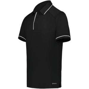Holloway Men’s Powered by Coolcore Performance Polo(Black/White)