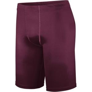 Holloway Men’s Pr Max Compression Shorts(Maroon)