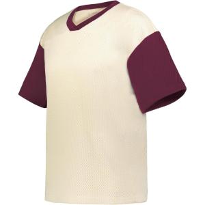 Holloway Mens Prep Street Fan Jersey(Alabaster/Maroon)