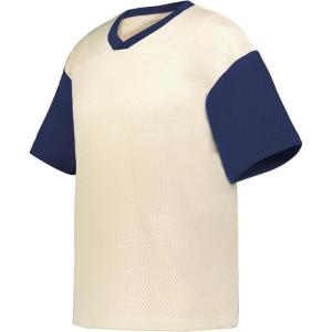 Holloway Mens Prep Street Fan Jersey(Alabaster/Navy)