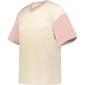 Holloway Mens Prep Street Fan Jersey(Alabaster/Petal Pink)