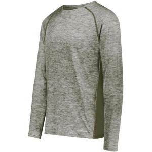 Holloway Men’s Sportswear Electrify Powered by Coolcore Long Sleeve Tee(Olive Heather)