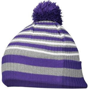 Holloway Spirit Pom Beanie(Purple/Heather Grey/White)
