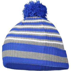 Holloway Spirit Pom Beanie(Royal/Heather Grey/White)